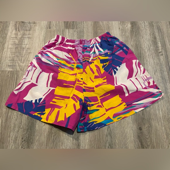 Vintage Raisins Shorts Pink Yellow Pockets Women’s Size 7-9 - Picture 2 of 7